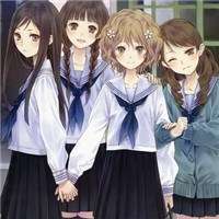 美少女组合头像图片