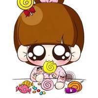 萌小q吃货头像图片