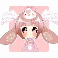 方形萌系大眼妹头像图片