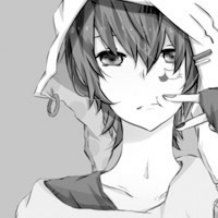 酷拽黑白女头像图片