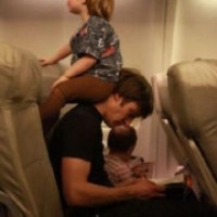 逗逼老爸带孩子头像图片