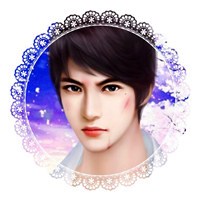 花边圆形中的古今男神头像图片