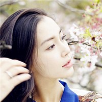 Angelababy与樱花的约会头像图片