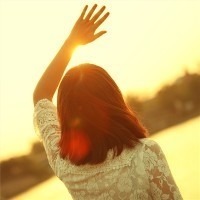 唯美短发背影头像图片