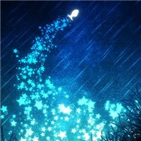 发光的夜空头像图片