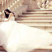 穿起婚纱的我头像图片
