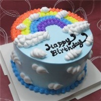 七彩蛋糕头像图片