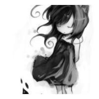 卡通黑白照头像图片