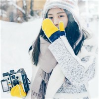 冰雪中的妹纸头像图片