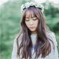 戴花环的美女头像图片
