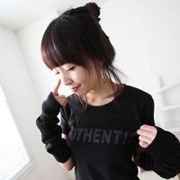 黑发纯真自然美的唯美头像图片