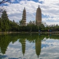 塔的倒影头像图片