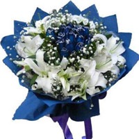 一束百合花头像图片