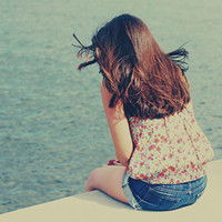 挑染的背影头像图片