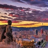 巴塞罗那美景头像图片