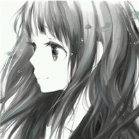 黑白伤感女孩头像图片