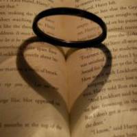 戒指在书上的心形倒影头像图片