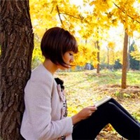 坐在树下的女孩,意境头像图片