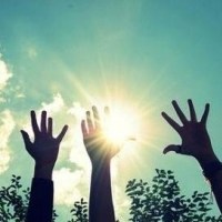 逆光的意境头像图片