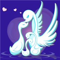 Q版天鹅头像图片