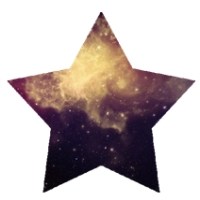 原宿星空五角星头像图片