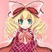 戴蝴蝶结的二次元美少女头像图片