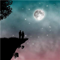 唯美夜空头像图片