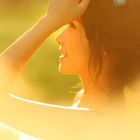 甜甜唯美微笑头像图片