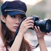 透过单反相机头像图片