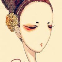 彩色铅笔画 男男女女头像图片