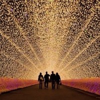 日本长崎光影隧道头像图片