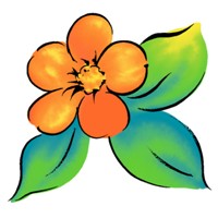 Q版花朵头像图片