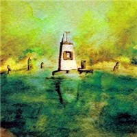 回忆积木屋唯美冷色调头像图片