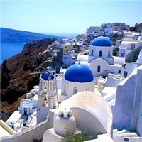 希腊圣托里尼岛头像图片