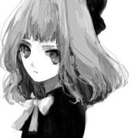 手绘的动画女孩头像图片