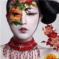 中国风彩妆头像图片