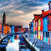 威尼斯彩色岛头像图片