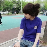 蓝色女妹纸头像图片