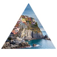 三角形里的风景头像图片