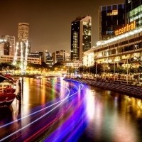 夜色下的新加坡头像图片
