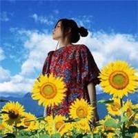 爱向日葵的女孩头像图片