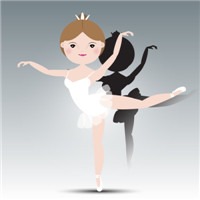 Q版芭蕾舞小姐头像图片