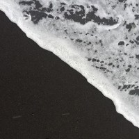 冰岛维克小镇黑沙滩头像图片