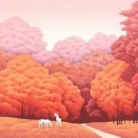 大自然的彩绘风格头像图片