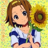 唯美可爱女生田井中律头像图片