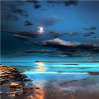 海边的夜空头像图片