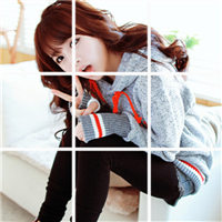 九宫格妹子头像图片