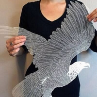 活灵活现的纸上艺术头像图片