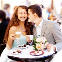 约会喝咖啡头像图片