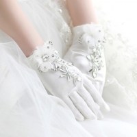 白色婚纱手套头像图片